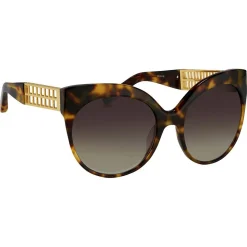 Linda Farrow - 388 C15 Cat Eye Sunglasses - Tortoise - Linda Farrow Eyewear - Avvenice
