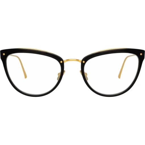 Linda Farrow - 683 C10 Cat Eye Optical Frames - Black - Linda Farrow Eyewear - Avvenice