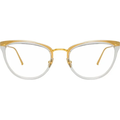 Linda Farrow - 683 C14 Cat Eye Optical Frames - Clear - Linda Farrow Eyewear - Avvenice