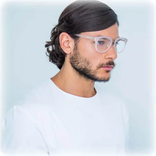 Linda Farrow - 522 C5 D-Frame Optical - Candyfloss - Linda Farrow Eyewear - Avvenice