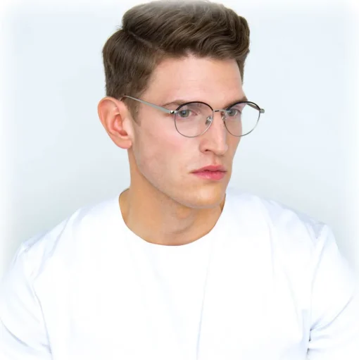 Linda Farrow - 580 C3 Oval Optical Frames - White Gold - Linda Farrow Eyewear - Avvenice