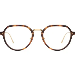 Linda Farrow - 717 C8 Oval Optical Frames - Tortoiseshell - Linda Farrow Eyewear - Avvenice