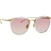 Linda Farrow - 251 C60 Oval Sunglasses - Clear - Linda Farrow Eyewear - Avvenice