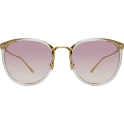 Linda Farrow - 251 C60 Oval Sunglasses - Clear - Linda Farrow Eyewear - Avvenice