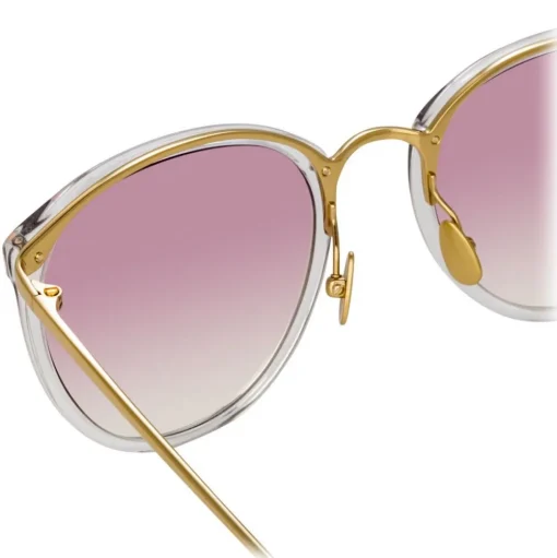 Linda Farrow - 251 C60 Oval Sunglasses - Clear - Linda Farrow Eyewear - Avvenice