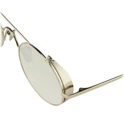Linda Farrow - 427 C2 Oval Sunglasses - White Gold - Linda Farrow Eyewear - Gigi Hagid - Elle Macpherson - Official - Avvenice