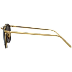 Linda Farrow - 562 C1 Oval Sunglasses - Black - Linda Farrow Eyewear - Avvenice