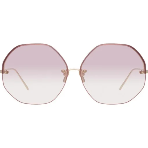 Linda Farrow - 567 C10 Oversized Sunglasses - Light Gold - Linda Farrow Eyewear - Avvenice