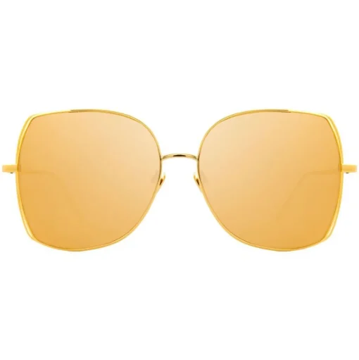 Linda Farrow - 590 C1 Oversized Sunglasses - Gold - Linda Farrow Eyewear - Avvenice