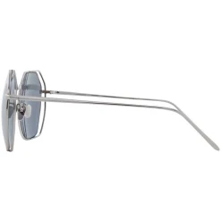 Linda Farrow - 350 C12 Oversized Sunglasses - White Gold - Linda Farrow Eyewear - Avvenice