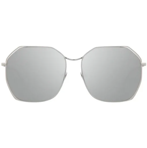 Linda Farrow - 350 C12 Oversized Sunglasses - White Gold - Linda Farrow Eyewear - Avvenice