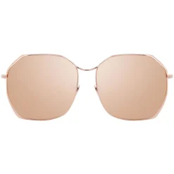 Linda Farrow - 350 C13 Oversized Sunglasses - Rose Gold - Linda Farrow Eyewear - Avvenice