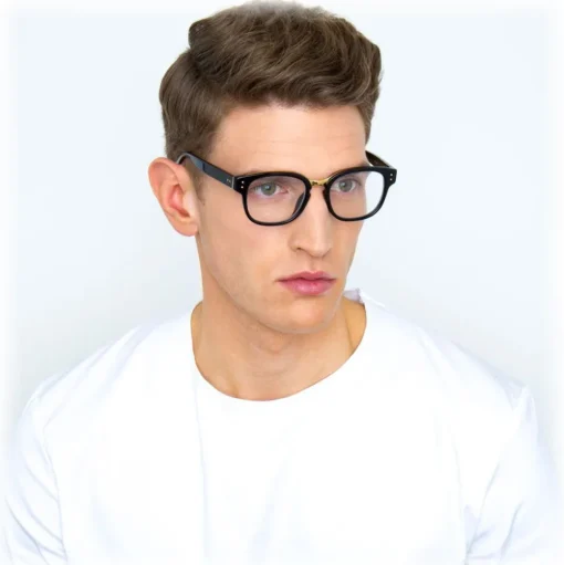 Linda Farrow - 584 C1 Rectangular Sunglasses - Black - Linda Farrow Eyewear - Avvenice
