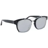 Linda Farrow - 584 C2 Rectangular Sunglasses - Black - Linda Farrow Eyewear - Avvenice