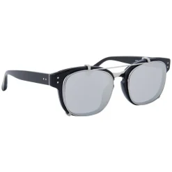 Linda Farrow - 584 C2 Rectangular Sunglasses - Black - Linda Farrow Eyewear - Avvenice
