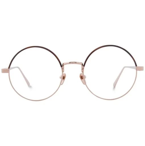 Linda Farrow - 583 C4 Round Optical Frames - Rose Gold - Linda Farrow Eyewear - Avvenice