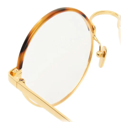 Linda Farrow - 583 C2 Round Optical Frames - Gold - Linda Farrow Eyewear - Avvenice