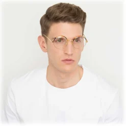 Linda Farrow - 583 C2 Round Optical Frames - Gold - Linda Farrow Eyewear - Avvenice