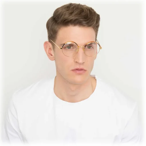 Linda Farrow - 583 C2 Round Optical Frames - Gold - Linda Farrow Eyewear - Avvenice