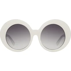 Linda Farrow - 468 C15 Round Sunglasses - White - Linda Farrow Eyewear - Avvenice