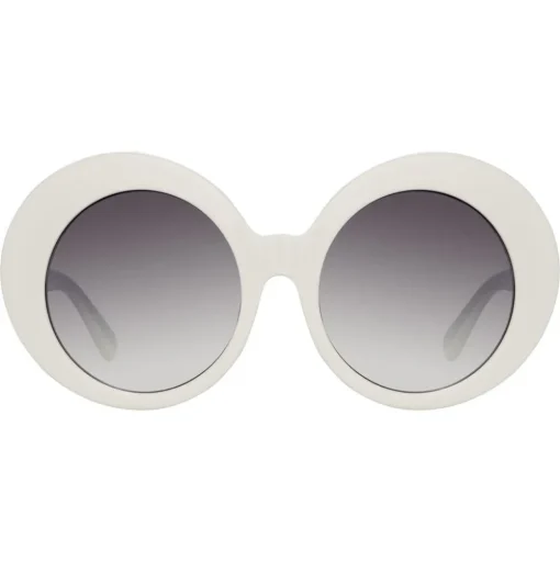 Linda Farrow - 468 C15 Round Sunglasses - White - Linda Farrow Eyewear - Avvenice