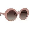 Linda Farrow - 468 C16 Round Sunglasses - Cameo Pink - Linda Farrow Eyewear - Avvenice