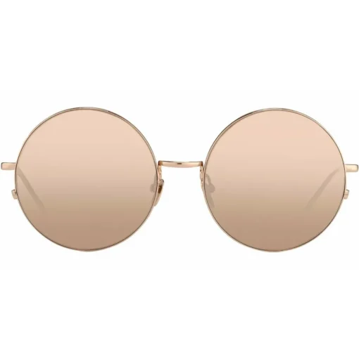 Linda Farrow - 343 C6 Round Sunglasses - Rose Gold - Linda Farrow Eyewear - Avvenice