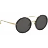 Linda Farrow - 239 C11 Round Sunglasses - Black - Linda Farrow Eyewear - Avvenice