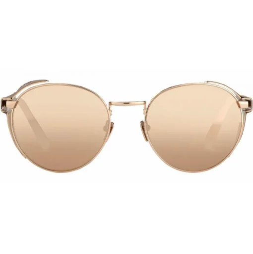 Linda Farrow - 300 C10 Round Sunglasses - Rose Gold - Linda Farrow Eyewear - Avvenice