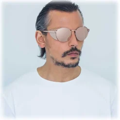 Linda Farrow - 300 C10 Round Sunglasses - Rose Gold - Linda Farrow Eyewear - Avvenice