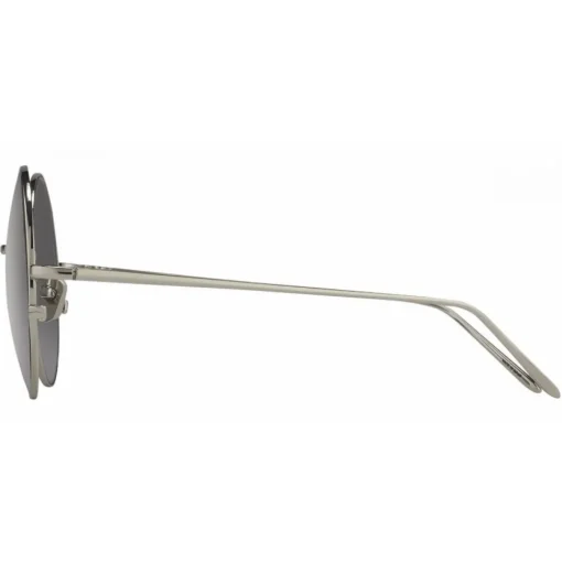 Linda Farrow - 343 C4 Round Sunglasses - White Gold - Linda Farrow Eyewear - Avvenice