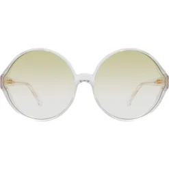 Linda Farrow - 657 C10 Round Sunglasses - Clear - Linda Farrow Eyewear - Avvenice