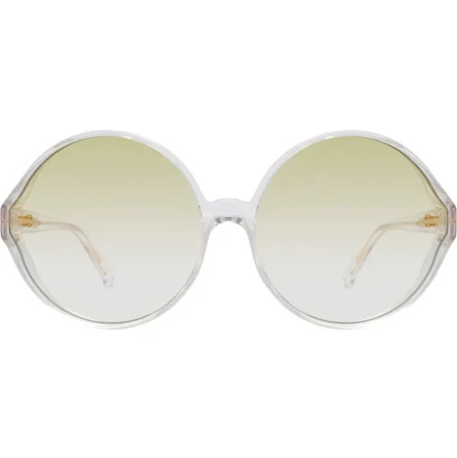 Linda Farrow - 657 C10 Round Sunglasses - Clear - Linda Farrow Eyewear - Avvenice