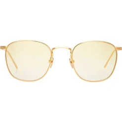 Linda Farrow - 479 C13 Square Sunglasses - Yellow Gold - Linda Farrow Eyewear - Avvenice