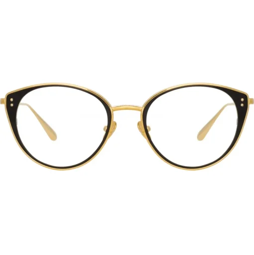 Linda Farrow - Alba Cat Eye Optical Glasses in Yellow Gold - LFL1339C1OPT - Linda Farrow Eyewear - Avvenice