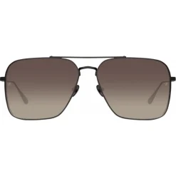 Linda Farrow - Asher Aviator Sunglasses in Black - LFL1122C6SUN - Linda Farrow Eyewear - Avvenice
