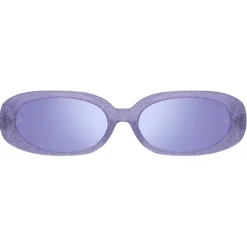 Linda Farrow - Cara Oval Sunglasses in Purple - LFL1252C8SUN - Linda Farrow Eyewear - Avvenice