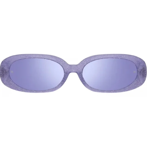 Linda Farrow - Cara Oval Sunglasses in Purple - LFL1252C8SUN - Linda Farrow Eyewear - Avvenice