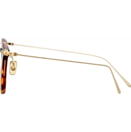 Linda Farrow - Linear Wright Rectangular Optical Glasses in Tortoiseshell - LF07C3OPT - Linda Farrow Eyewear - Avvenice