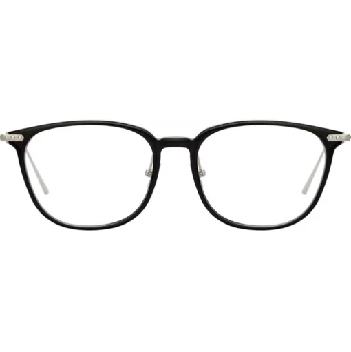 Linda Farrow - Linear Wright A Rectangular Optical Glasses in Black - LF07AC2OPT - Linda Farrow Eyewear - Avvenice