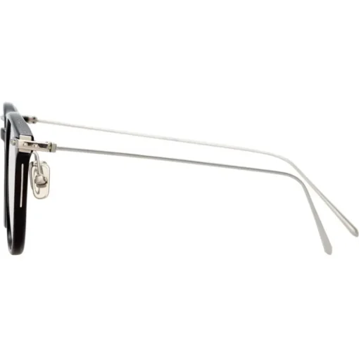 Linda Farrow - Linear Wright Rectangular Optical Glasses in Black - LF07C2OPT - Linda Farrow Eyewear - Avvenice