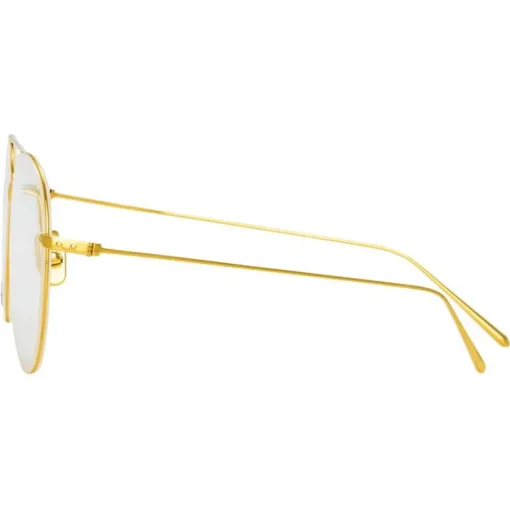 Linda Farrow - Lloyds A Aviator Optical Glasses in Yellow Gold - LF31AC5OPT - Linda Farrow Eyewear - Avvenice