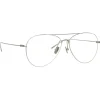 Linda Farrow - Lloyds Aviator Optical Glasses in White Gold - LF31C6OPT - Linda Farrow Eyewear - Avvenice