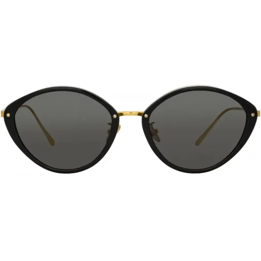 Linda Farrow - Lucy Cat Eye Sunglasses in Black - LFL1086C1SUN - Linda Farrow Eyewear - Avvenice