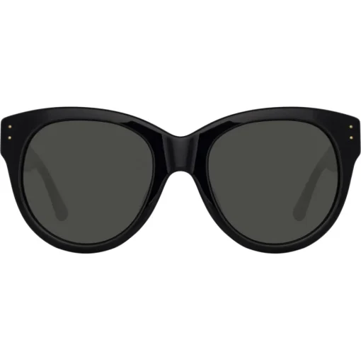 Linda Farrow - Madi Oversized Sunglasses in Black - LFL1257C1SUN - Linda Farrow Eyewear - Avvenice