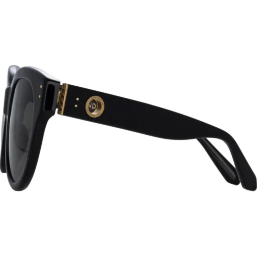 Linda Farrow - Madi Oversized Sunglasses in Black - LFL1257C1SUN - Linda Farrow Eyewear - Avvenice