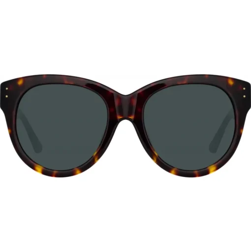 Linda Farrow - Madi Oversized Sunglasses in Tortoiseshell - LFL1257C2SUN - Linda Farrow Eyewear - Avvenice