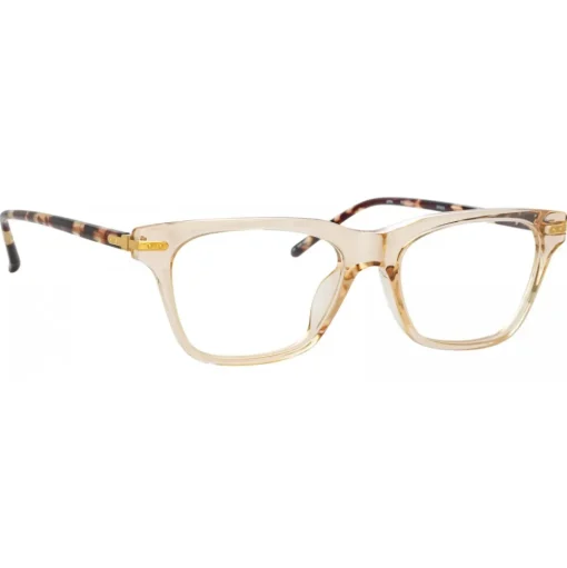 Linda Farrow - Mae Cat Eye Optical Glasses in Ash - LF55C3OPT - Linda Farrow Eyewear - Avvenice