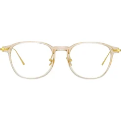 Linda Farrow - Meier D-Frame Optical Glasses in Clear - Linda Farrow Eyewear - Avvenice