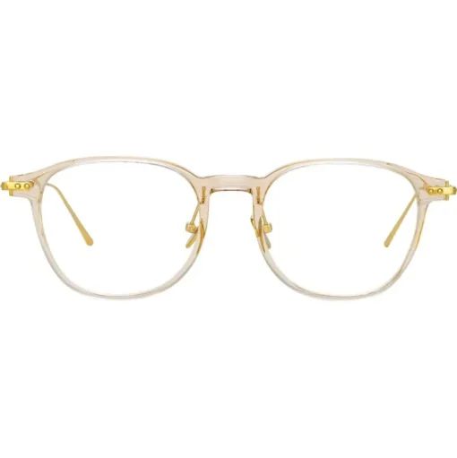 Linda Farrow - Meier D-Frame Optical Glasses in Clear - Linda Farrow Eyewear - Avvenice
